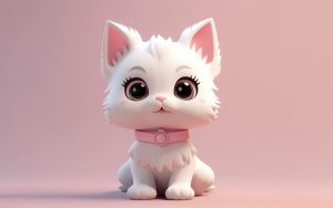 white kitten image