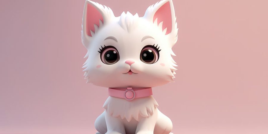 white kitten image